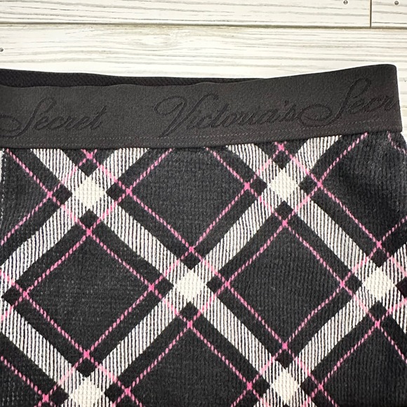 Victoria's Secret Pajama Set XL‎ Black Plaid Long Sleeve Top & Pants Sleepwear - Picture 12 of 14